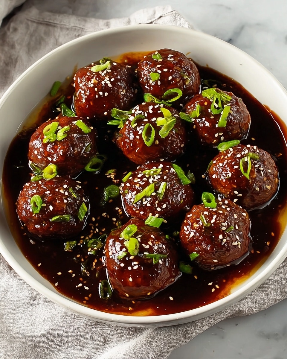 Korean Barbecue-Style Meatballs Recipe