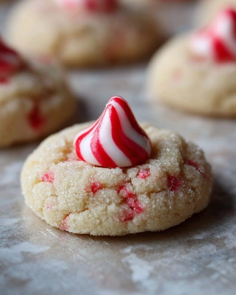 Candy Cane Kiss Cookies Recipe