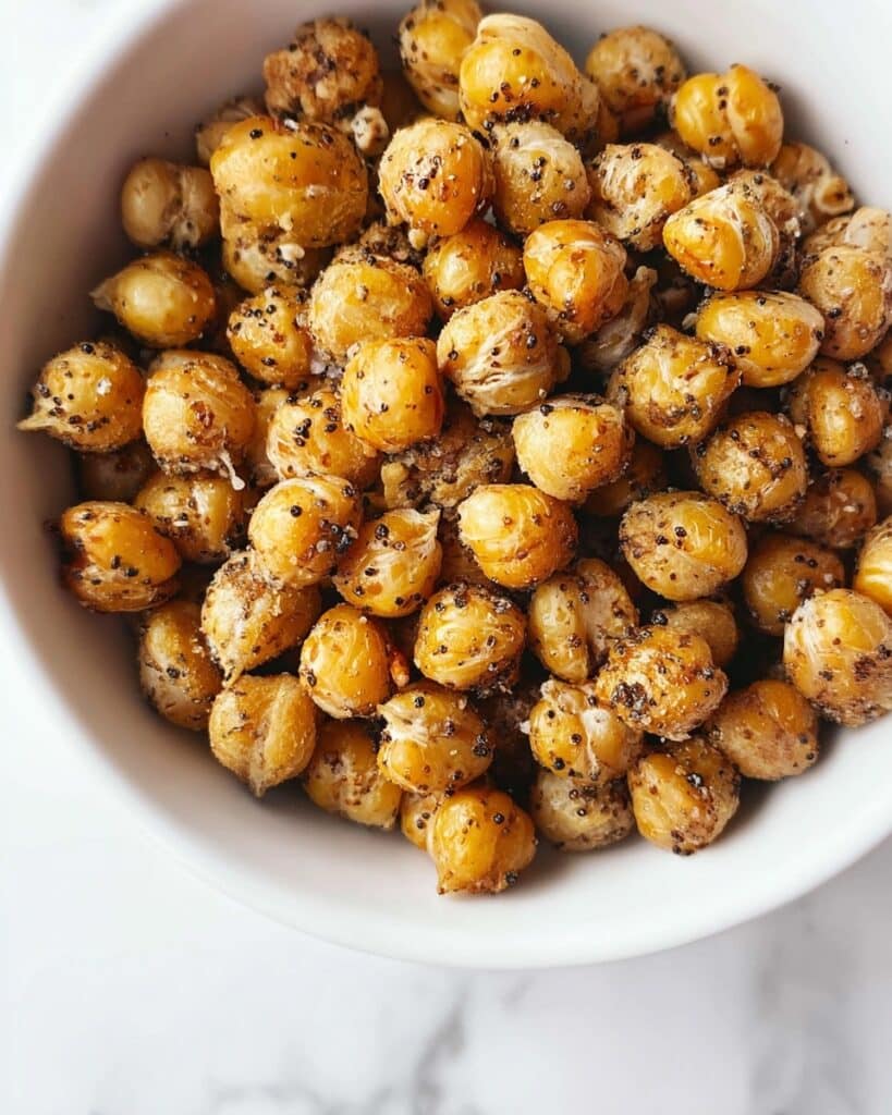 Garlic Parmesan Air Fried Chickpeas Recipe