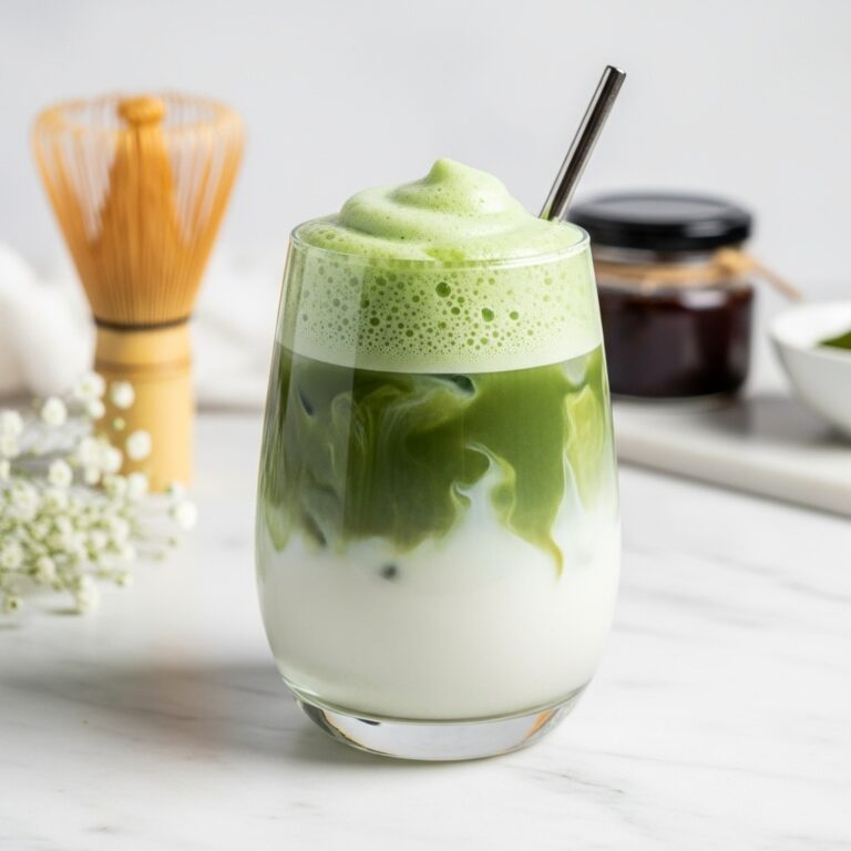 Iced Vanilla Matcha Latte (Better than Starbucks) Recipe