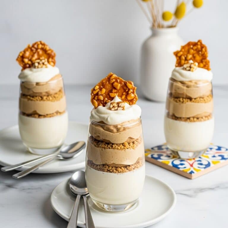 Cappuccino Tahini Mousse with Sesame Brittle Recipe