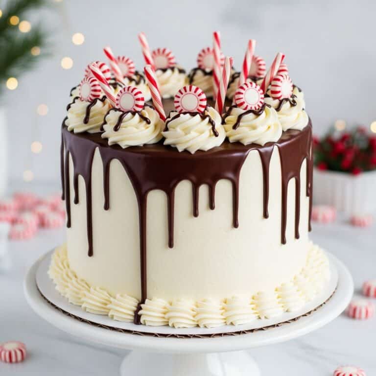 Moist Peppermint Fudge Cake Recipe
