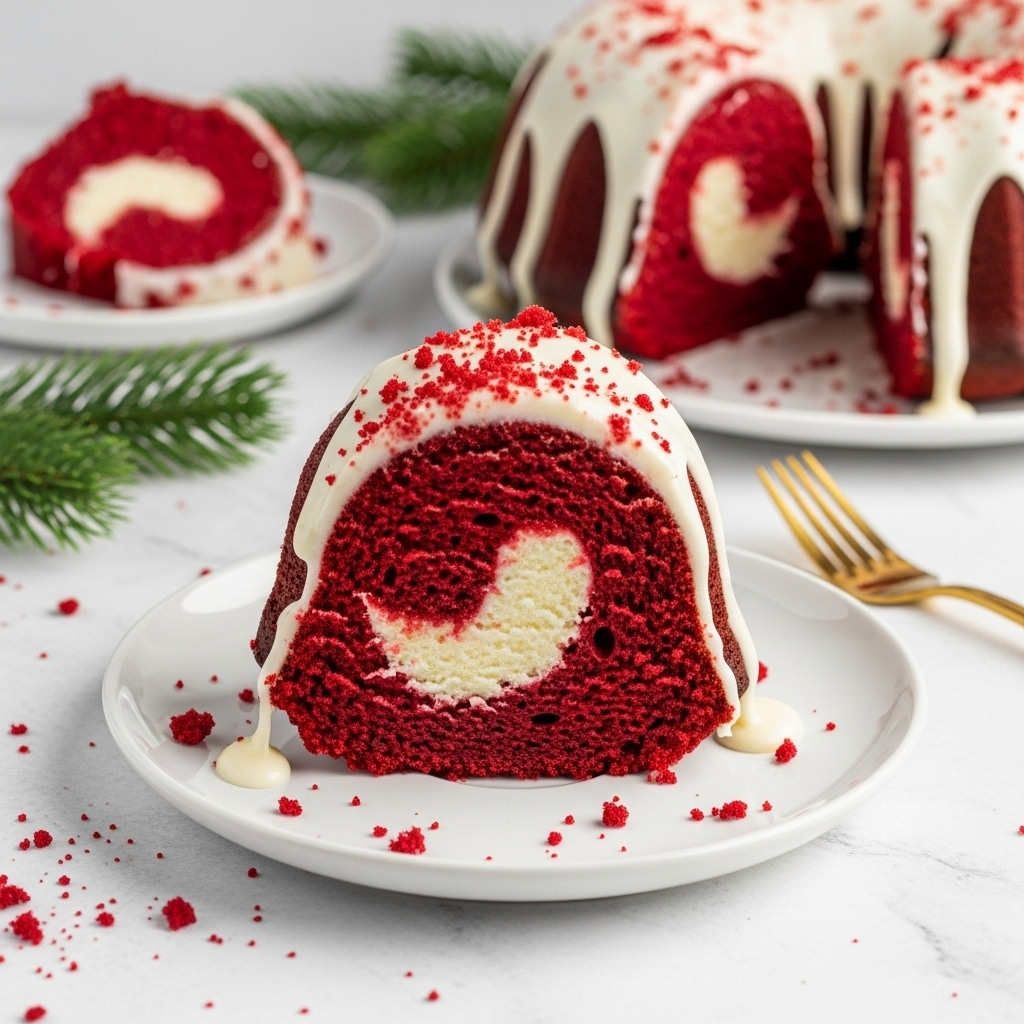 Red Velvet Cheesecake Bundt Cake Recipe