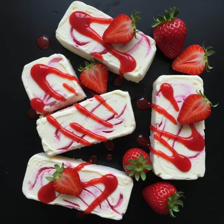 Strawberry Rosewater Semifreddo Recipe