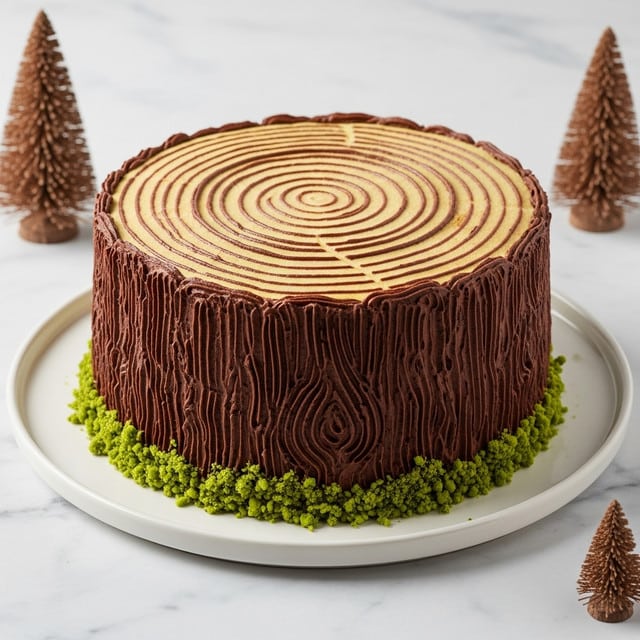 Souche de Noël (Tree Stump Cake) Recipe