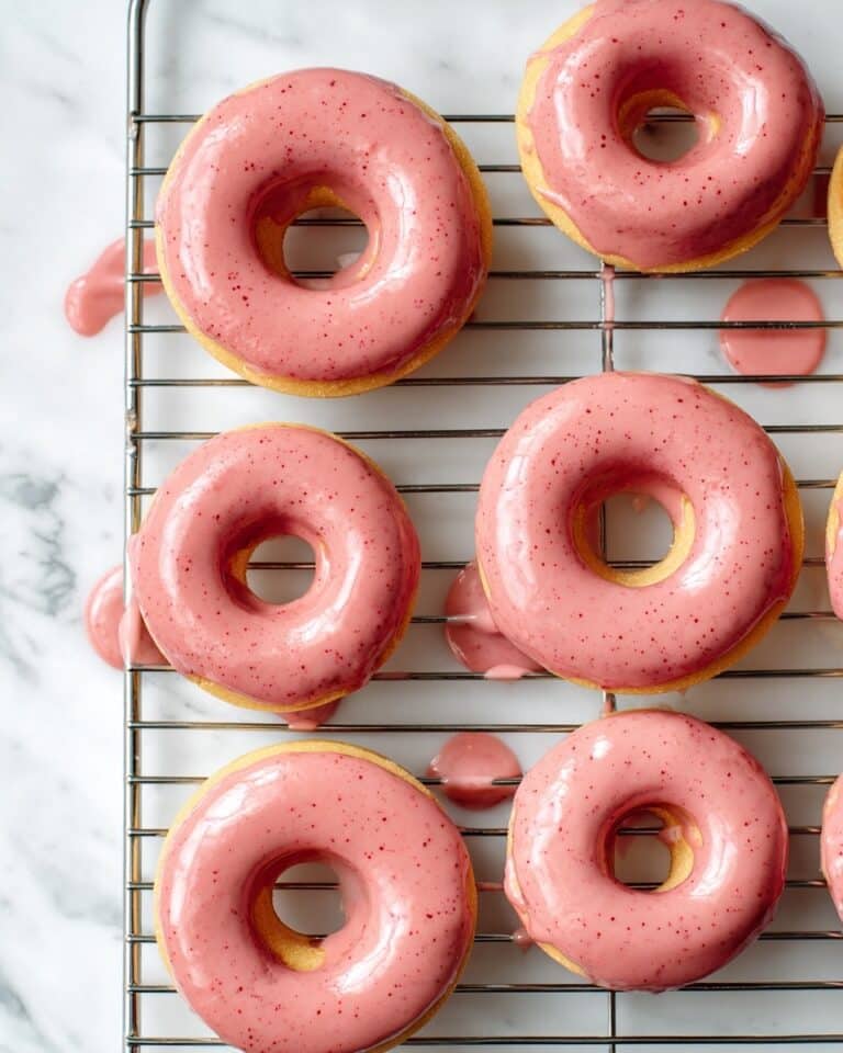 Baked Strawberry Lemon Doughnuts Recipe