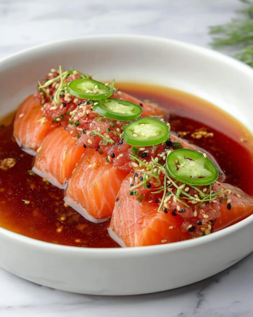 Salmon and Tuna Crudo with Spicy Salsa Macha Recipe