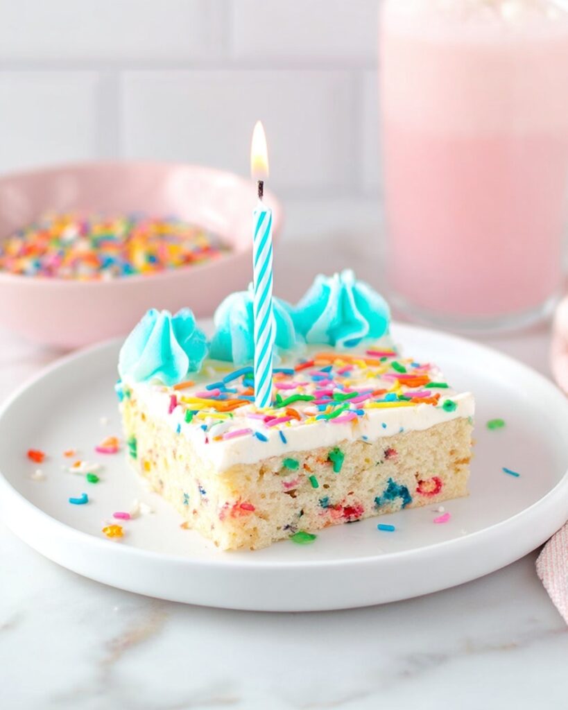 Homemade Funfetti Sheet Cake Recipe
