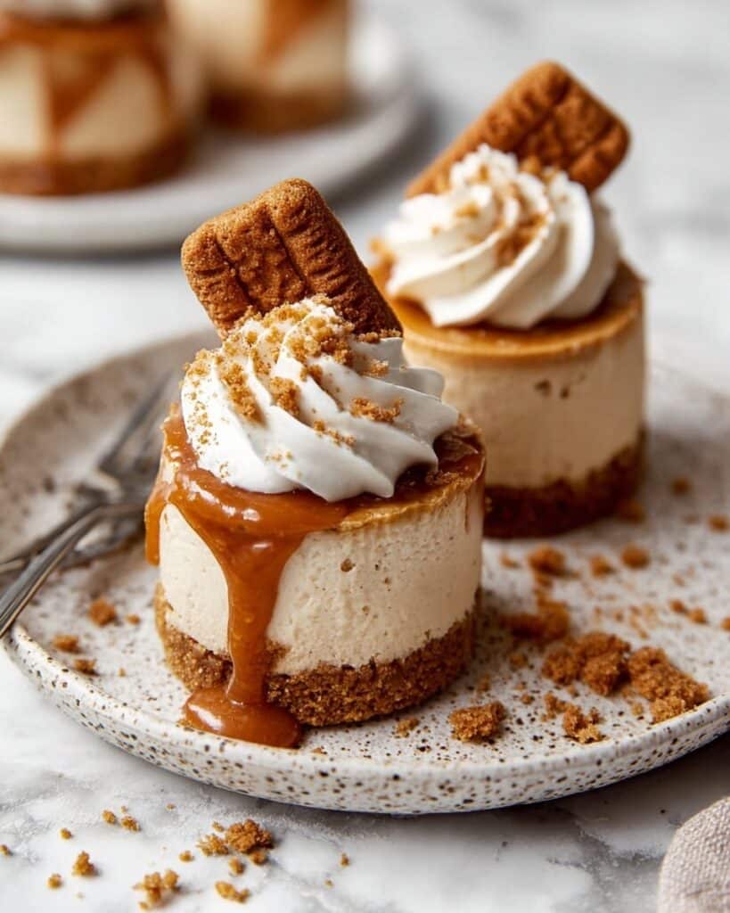 No Bake Mini Biscoff Cheesecakes Recipe