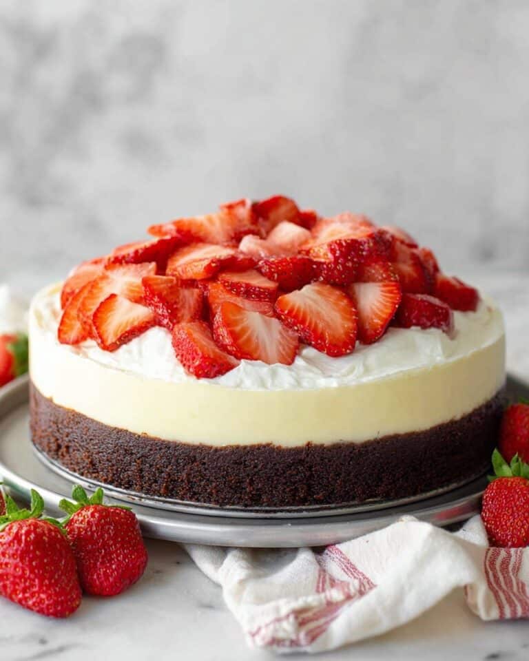 Strawberry Brownie Cheesecake Recipe