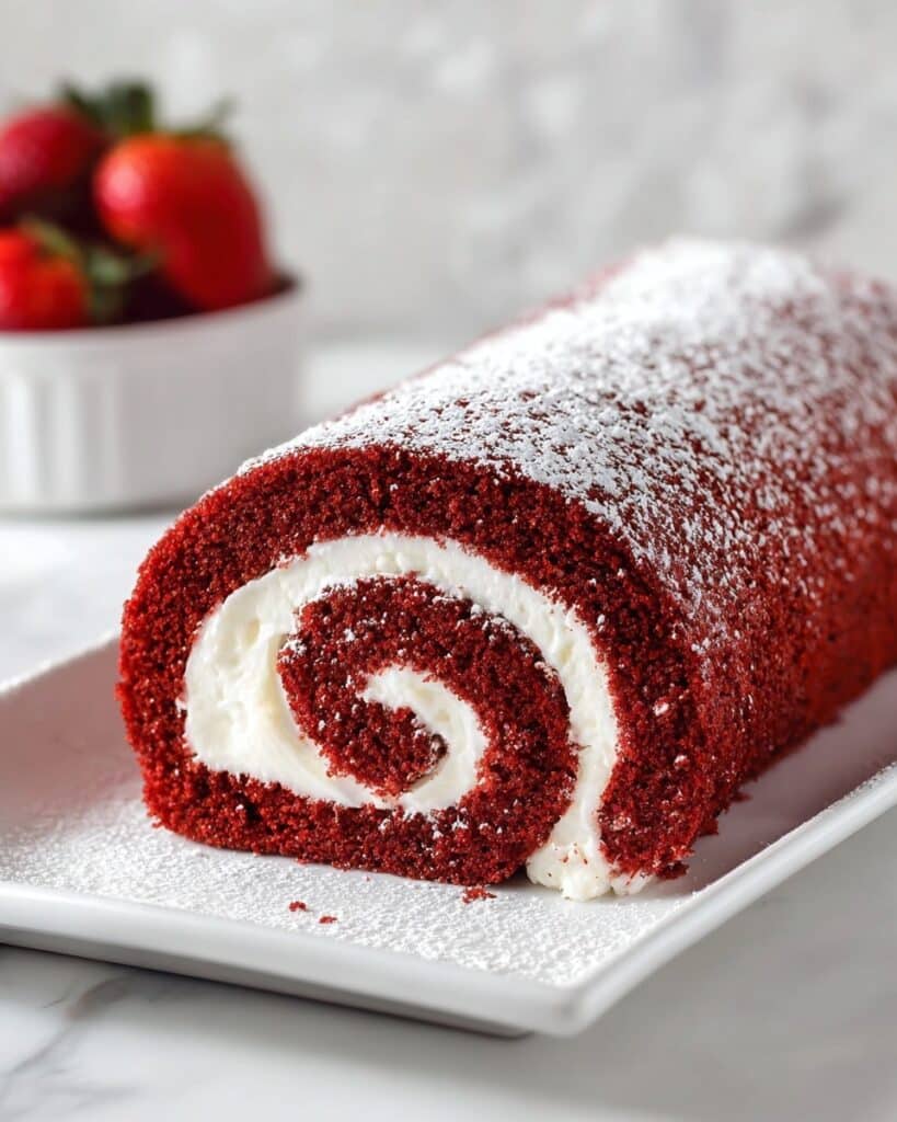 Red Velvet Cake Roll Recipe