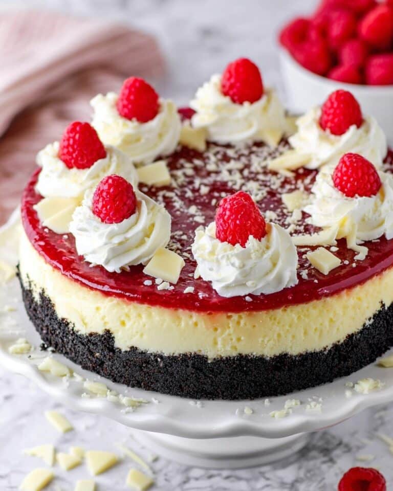 White Chocolate Raspberry Cheesecake Recipe