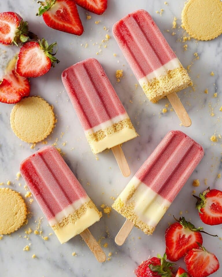 Strawberry Shortcake Popsicles Recipe