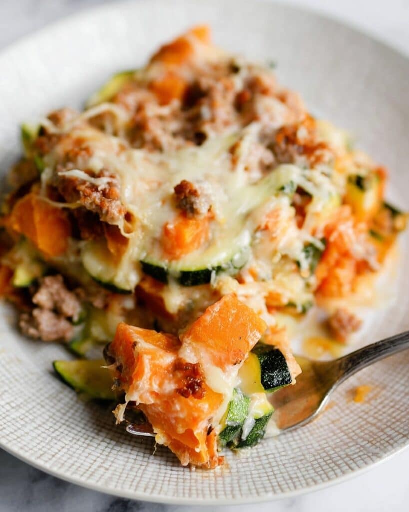 Ground Turkey Sweet Potato Bake Recipe