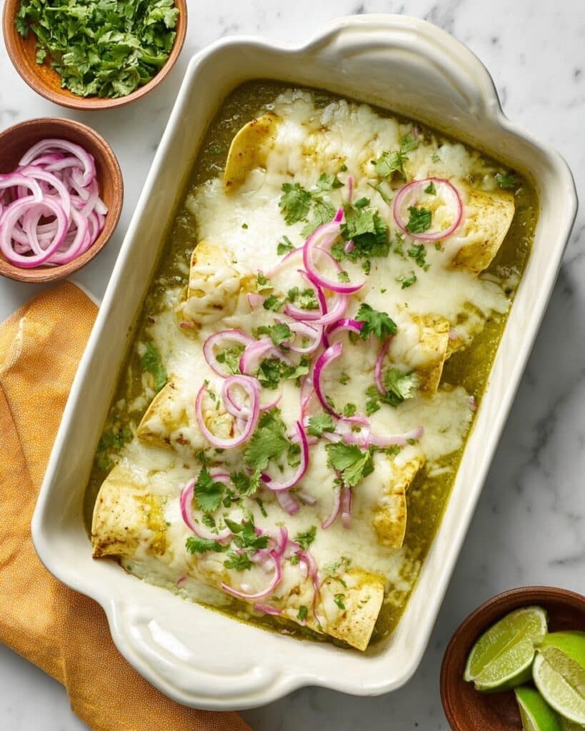 Green Chili Chicken Enchiladas Recipe