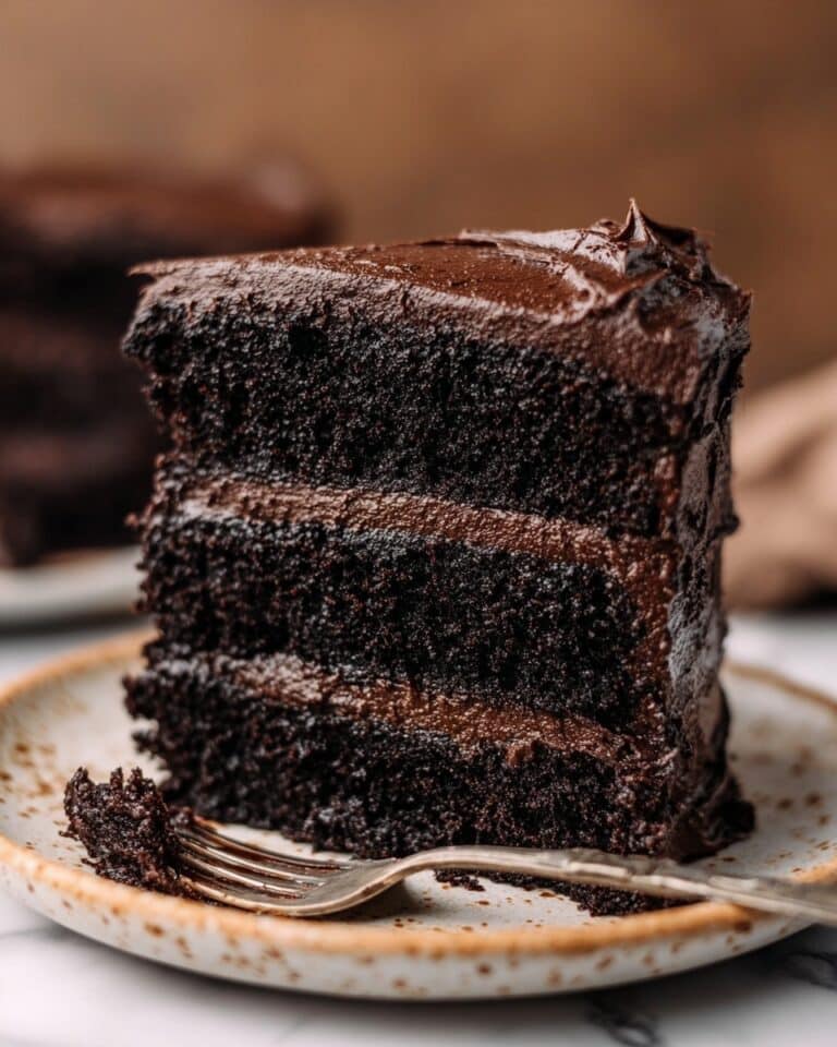 Black Chocolate Cake Recipe