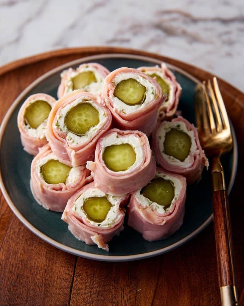 Ham Pickle Roll Ups Recipe