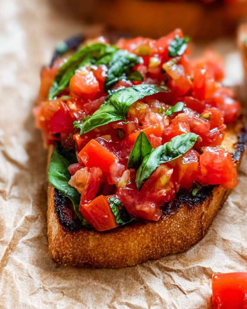 Tomato and Basil Bruschetta Recipe