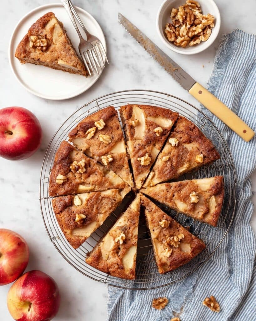 Apple Cake with Toasted Walnuts and Warm Spices Recipe