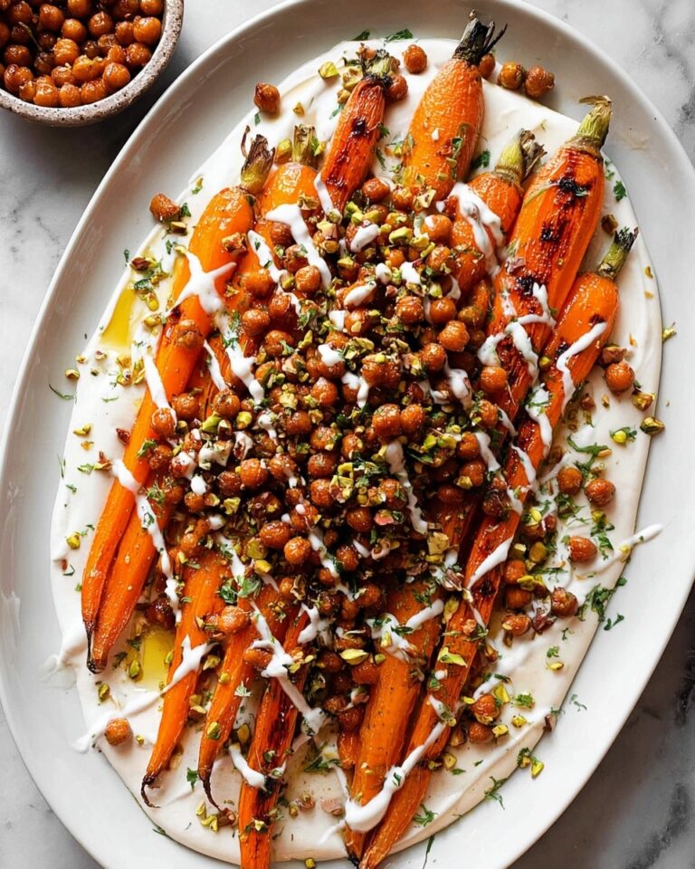 Maple Sweet Potato Salad with Whipped Tahini and Crispy Chickpeas Recipe