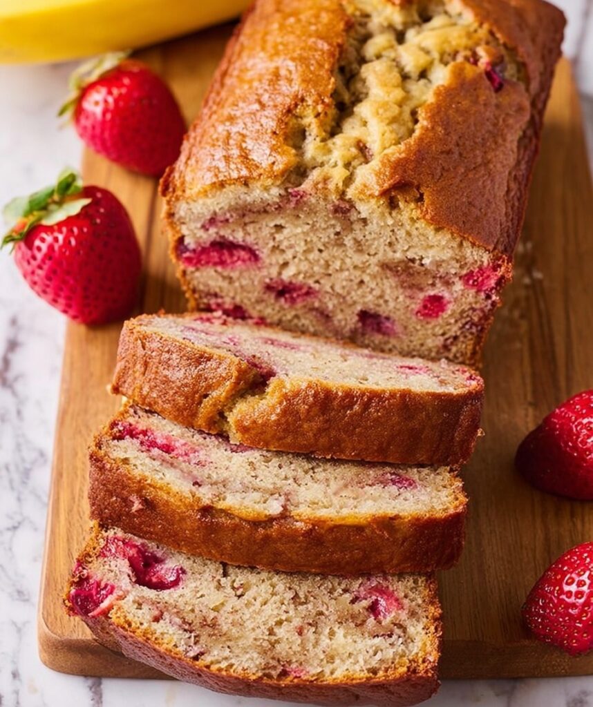 Strawberry Banana Bread Recipe