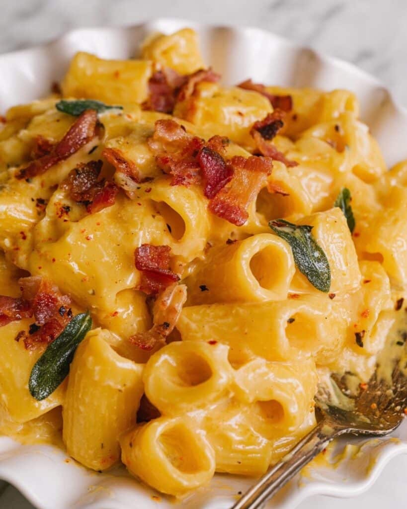 Brown Butter Pumpkin Alfredo Pasta Recipe