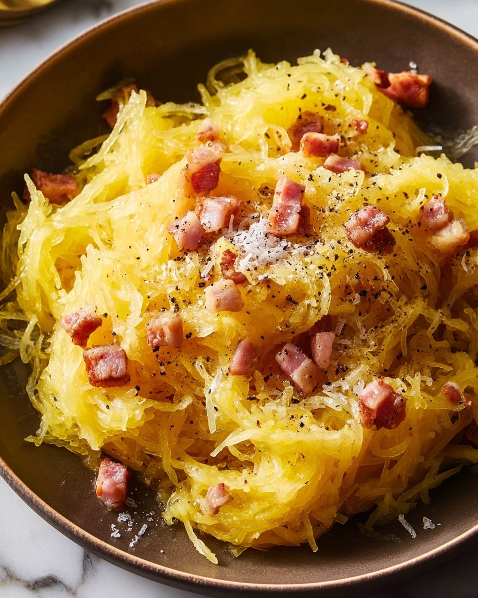 Spaghetti Squash Carbonara Recipe