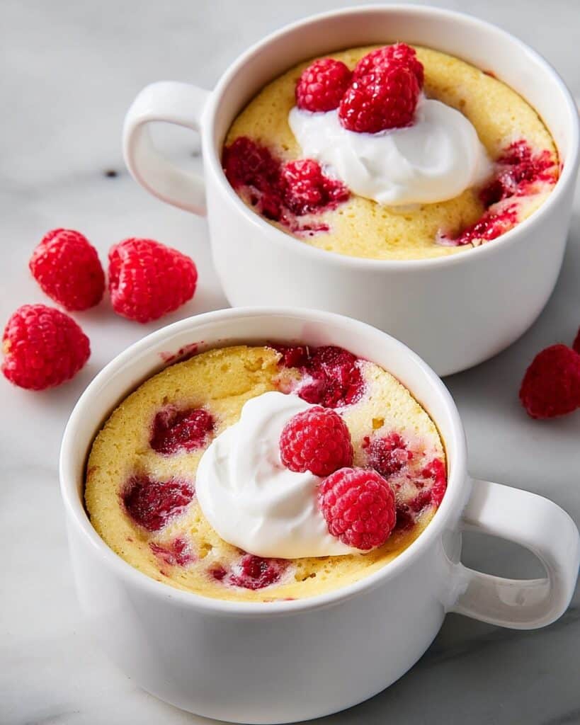 High-Protein Raspberry Mug Cake Recipe