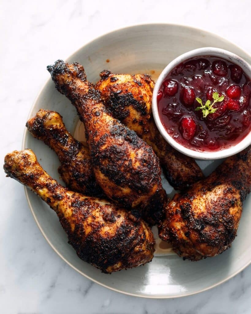 Air-Fryer Turkey Legs with Cranberry Glaze Recipe