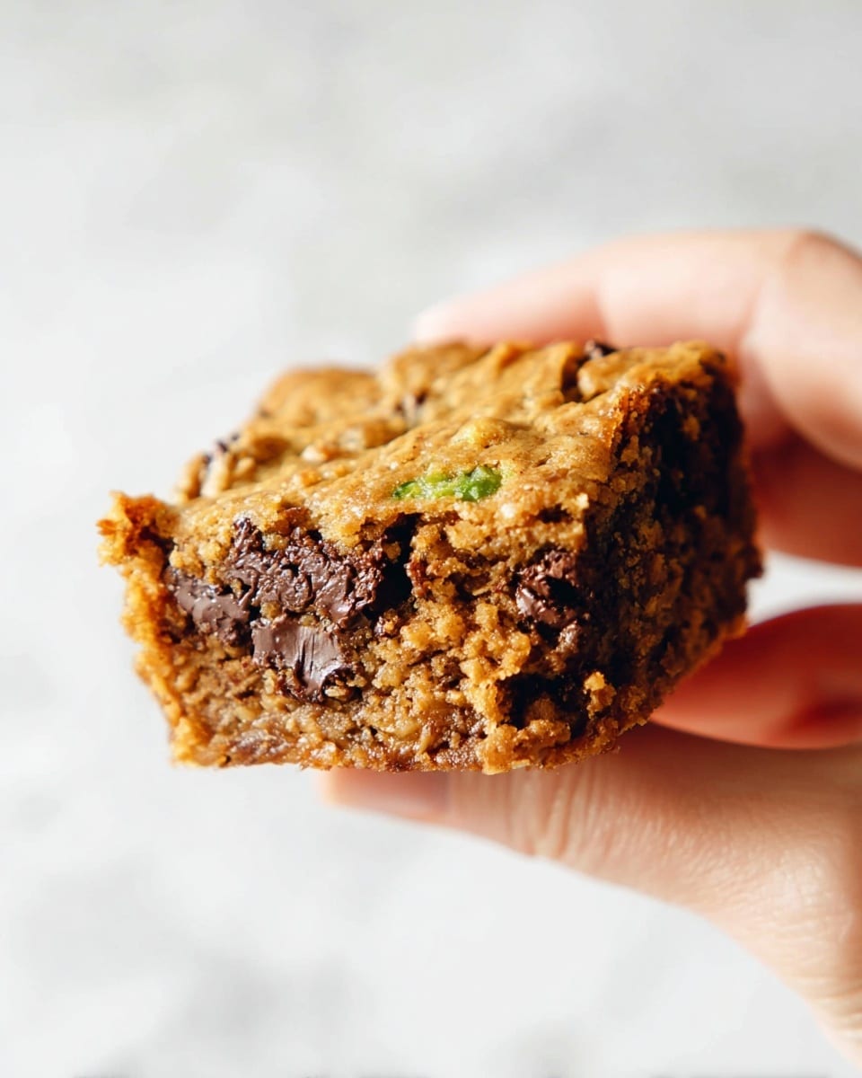 Almond Butter Chocolate Chip Zucchini Bars Recipe