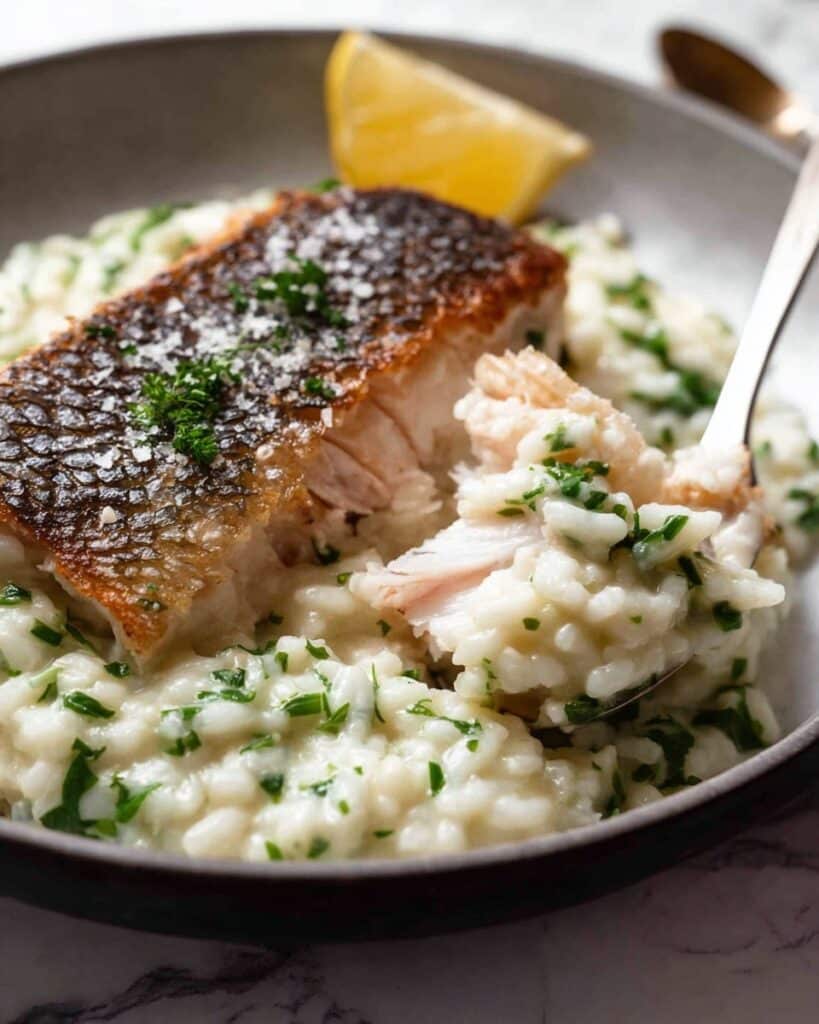 No-Stir Creamy Lemon & Herb Baked Risotto Recipe