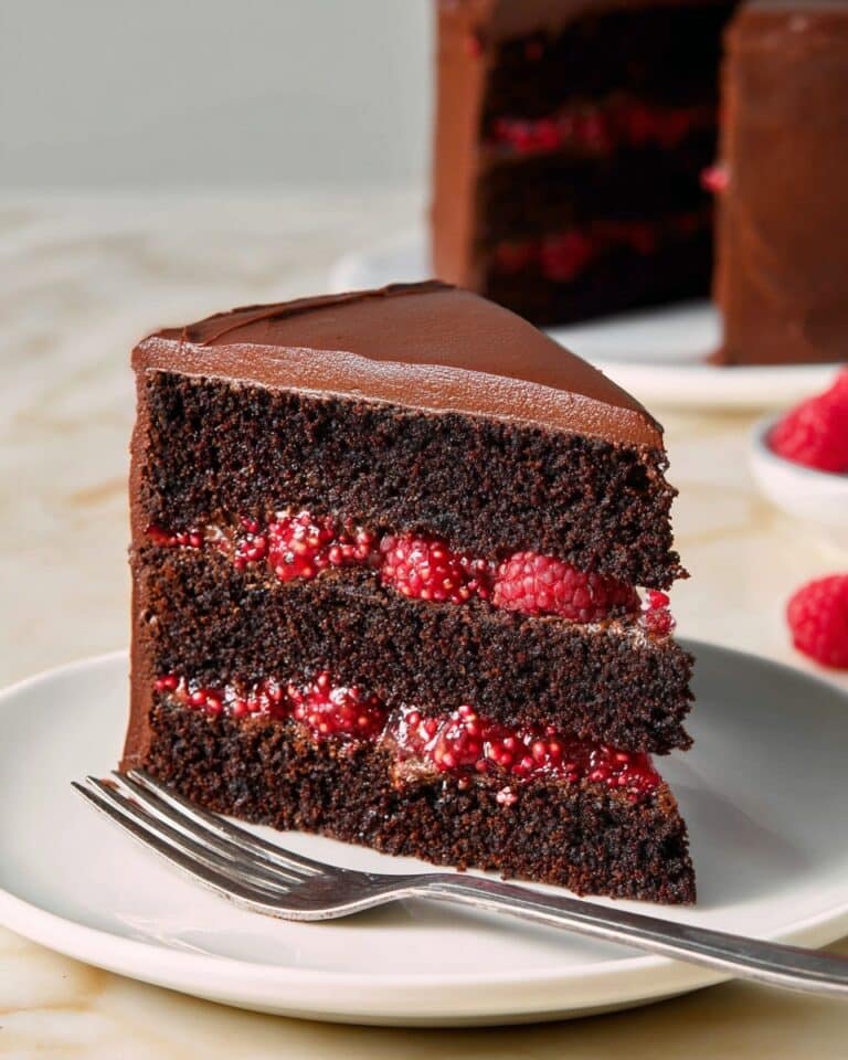 Chocolate Raspberry Layer Cake Recipe