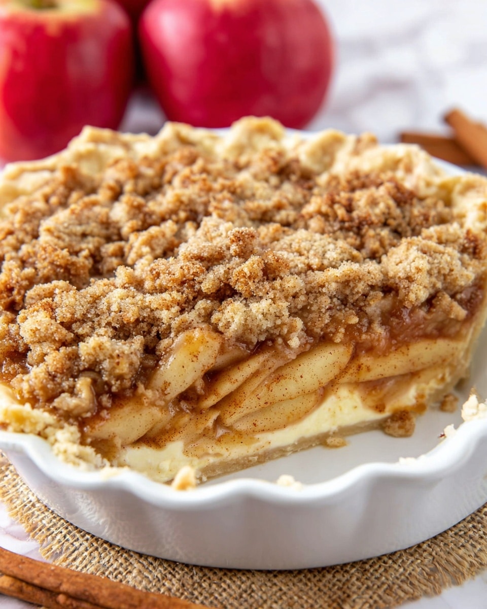 Apple Crumb Cheesecake Pie Recipe