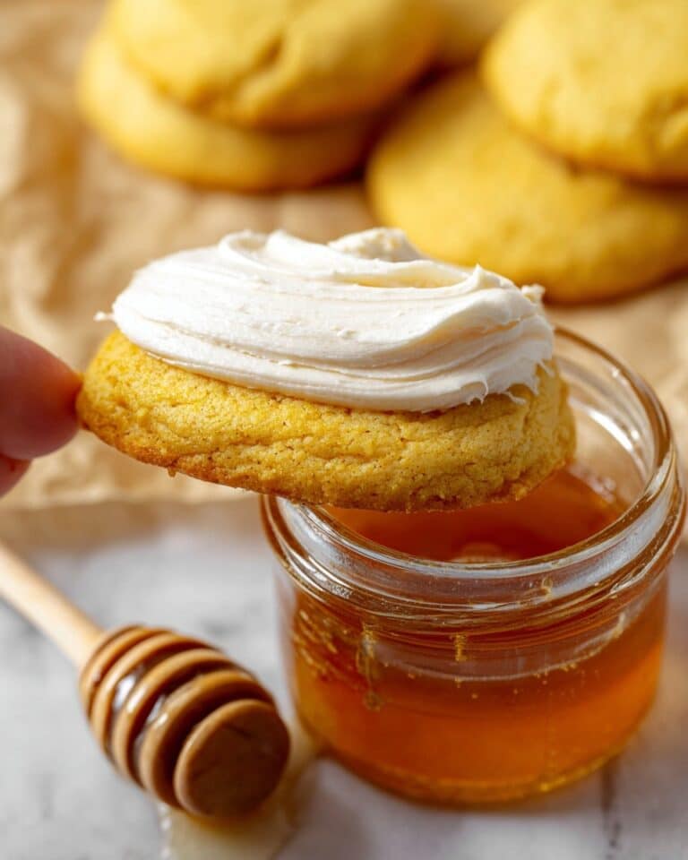 Cornbread Cookies with Honey Butter Frosting Recipe